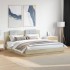 Cama con cabecero madera de ingeniería roble Sonoma 180x200