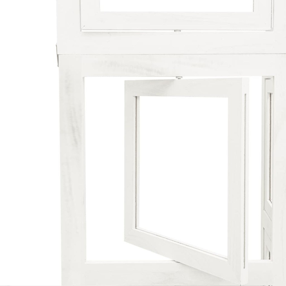 Biombo separador de 6 paneles madera maciza Paulownia