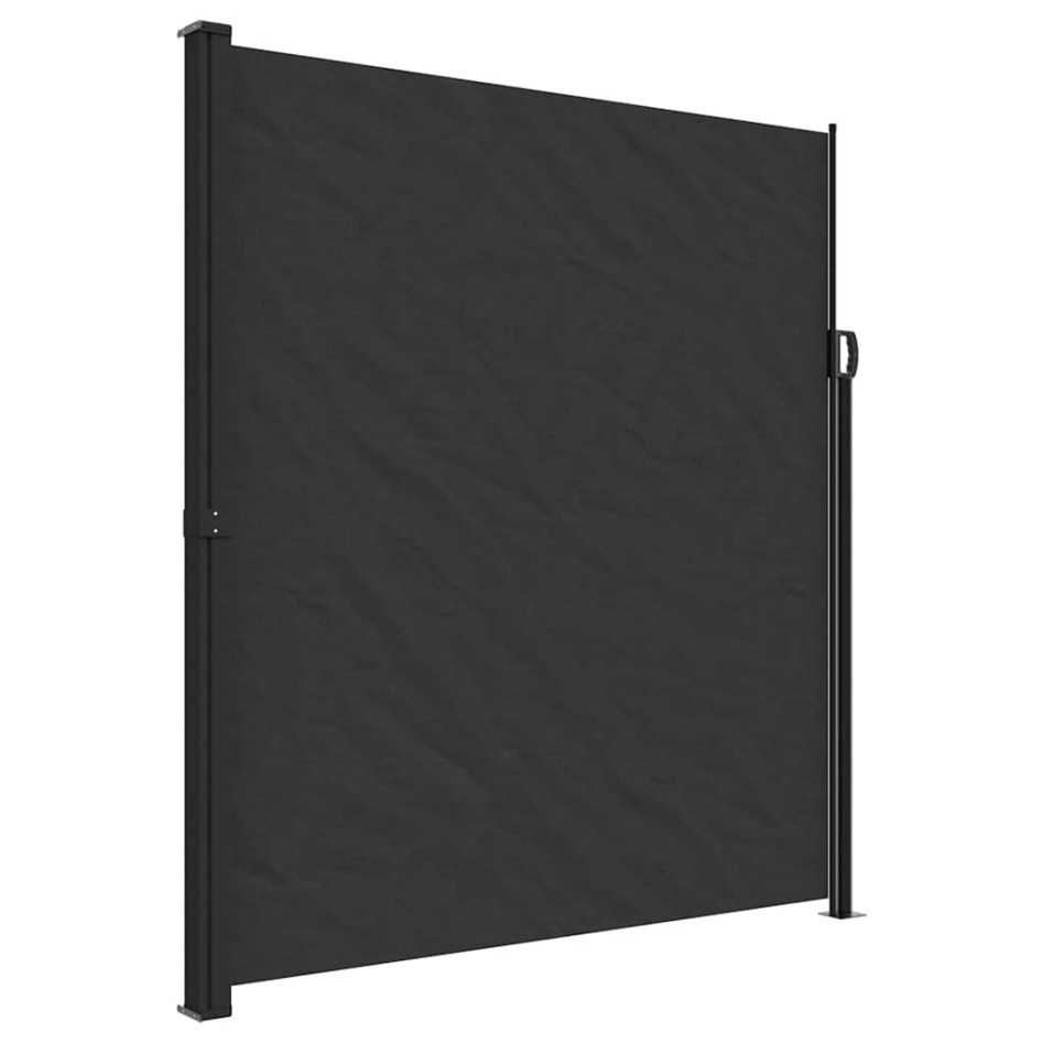 Toldo lateral retráctil negro 220x300