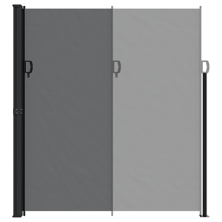 Toldo lateral retráctil negro 220x300