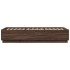 Estructura de cama madera de ingeniería roble marrón 90x200