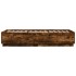 Estructura de cama madera de ingeniería roble humo 100x200