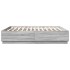 Estructura de cama madera de ingeniería gris Sonoma 180x200