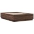 Estructura de cama madera de ingeniería marrón roble 135x190