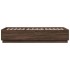 Estructura de cama madera de ingeniería marrón roble 100x200