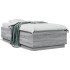 Estructura cama con luces LED madera gris Sonoma 90x190