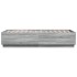 Estructura cama con luces LED madera gris Sonoma 90x190