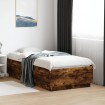 Estructura de cama madera de ingeniería roble humo 75x190 cm