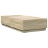 Estructura de cama madera de ingeniería roble Sonoma 75x190