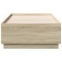 Estructura de cama madera de ingeniería roble Sonoma 75x190