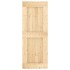 Puerta corredera con herrajes madera maciza de pino 80x210