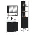 Juego de muebles de baño 3 pzas madera contrachapada