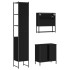 Juego de muebles de baño 3 pzas madera contrachapada