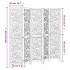 Biombo separador de 5 paneles madera maciza Paulownia