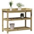 Mesa plantación con estantes madera impregnada 108x45x86,5