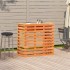 Mesa alta bar de jardín madera pino marrón cera 113,5x50x103