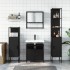 Juego de muebles de baño 4 pzas madera contrachapada