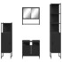Juego de muebles de baño 4 pzas madera contrachapada