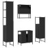 Juego de muebles de baño 4 pzas madera contrachapada