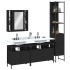 Juego de muebles de baño 4 piezas madera de ingeniería