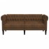 Sofá chesterfield de 2 plazas tela