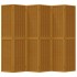 Biombo separador de 6 paneles madera maciza paulownia