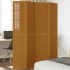 Biombo separador de 4 paneles madera maciza paulownia