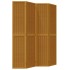 Biombo separador de 4 paneles madera maciza paulownia