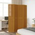 Biombo separador de 4 paneles madera maciza paulownia