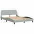 Estructura de cama sin colchón terciopelo gris claro 120x200