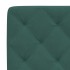 Estructura cama sin colchón terciopelo verde oscuro 140x200