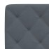 Estructura cama con luces LED terciopelo gris oscuro 90x200