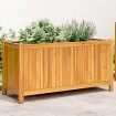Jardinera con forro madera maciza de acacia 99,5x38x50 cm