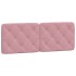 Cama con colchón terciopelo rosa 140x200