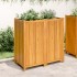 Jardinera con forro madera maciza de acacia 100x50x100