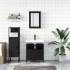 Juego de muebles de baño 3 pzas madera contrachapada