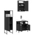 Juego de muebles de baño 3 pzas madera contrachapada