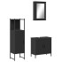 Juego de muebles de baño 3 pzas madera contrachapada