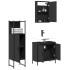 Juego de muebles de baño 3 pzas madera contrachapada