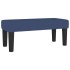 Cama box spring con colchón tela azul 120x190