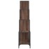 Estantería madera ingeniería y metal marrón roble 122x30x132