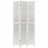 Biombo separador de 3 paneles madera maciza Paulownia