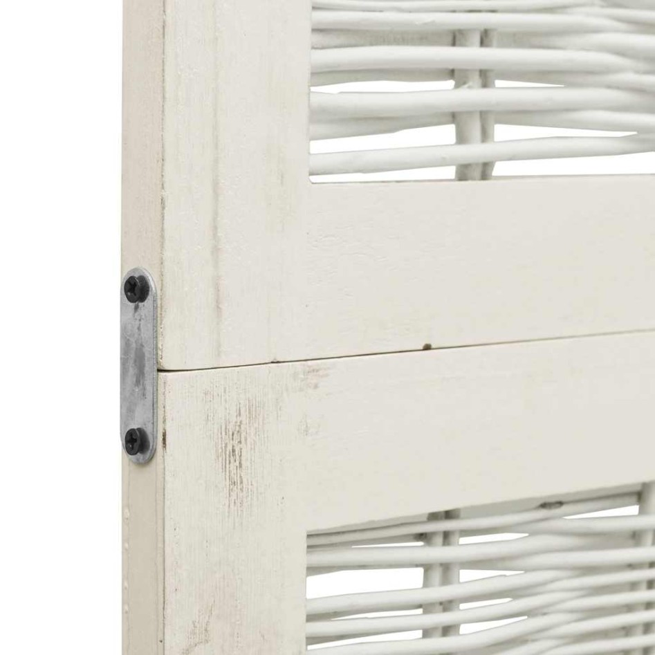 Biombo separador de 5 paneles madera maciza Paulownia