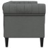 Sofá Chesterfield de 2 plazas tela gris