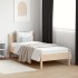Estructura de cama sin colchón madera maciza de pino 90x190