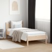 Estructura de cama sin colchón madera maciza de pino 90x190 cm