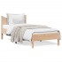 Estructura de cama sin colchón madera maciza de pino 90x190
