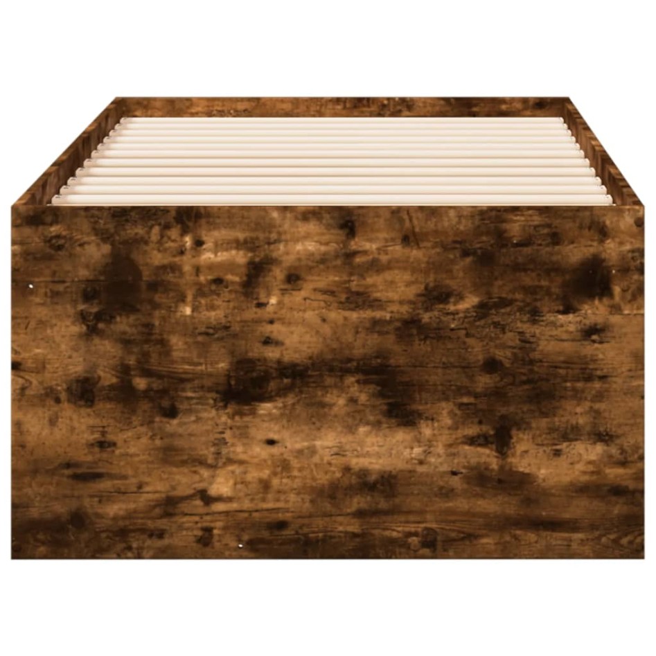 Sofá cama con cajones sin colchón roble ahumado 90x190