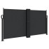 Toldo lateral retráctil negro 120x600