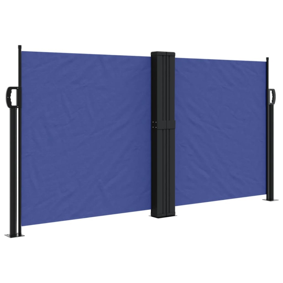 Toldo lateral retráctil azul 120x600